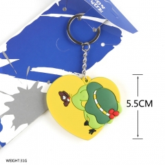 Travel Frog Cosplay Game Soft Plastic Pendant Anime Keychain