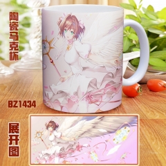 Card Captor Sakura Cartoon Color Printed Ceramics Anime Mug Cup