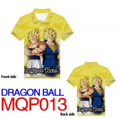Dragon Ball Z Colorful Fashion Print Collar T Shirts Anime Short Sleeve POLO Shirts