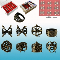 Game of Throne Different Design Pattern Anime Ring (Set)