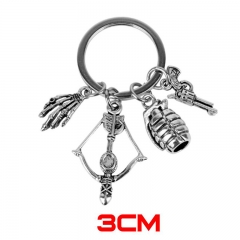 The Walking Dead Popular Jewelry Keyring Wholesale Anime Alloy Keychain 30g