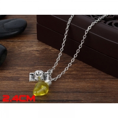 Stranger Things Fashion Jewelry Yellow Bulb Anime Alooy Necklace
