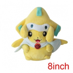Pokemon Pikachu Cos Jirachi Cartoon Doll Japanese Anime Plush Toys 8Inch