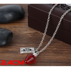 Stranger Things Fashion Jewelry Red Bulb Anime Alooy Necklace