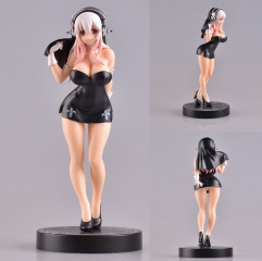 Super Sonico Dora Girls Black Design Anime PVC Figure 0.15kg