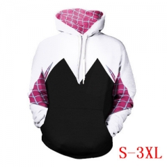 The Amazing Spider Man Super Hero Gwen Stacy Cool Style Print Pattern Wholesale Anime Warm Hooded Hoodie