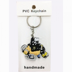 Overwatch ROADHOG MAKO RUTLEDGE Model Figure Pendant Keyring Handmade Anime PVC Keychain