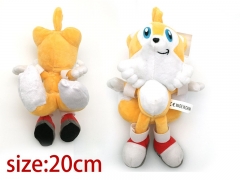 Sonic Cosplay Game Cartoon Doll For Kids Miles Prower Anime Plush Toy