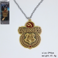 Harry Potter Famouse Magic Movie Cosplay Golden Color Anime Necklace