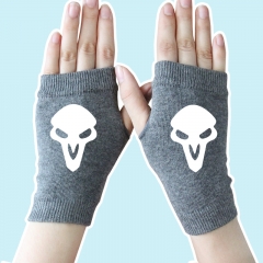 Overwatch Game Bleach Marks Gray Warm Anime Gloves 14*8CM