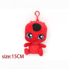 Miraculous Ladybug Red Cartoon Stuffed Doll Anime Plush Keychain 15cm