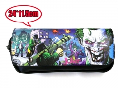 Detective Suicide Squad Movie Joker PU Leather Students Pencil Bag