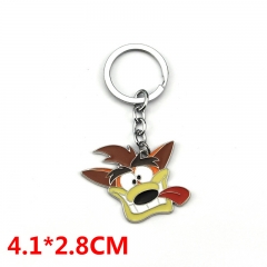 Crash Bandicoot Cartoon Pendant Cute Wholesale Anime Alloy Keychains