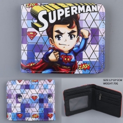 Super Man Cosplay Movie Cute PU Folding Purse Anime Wallet