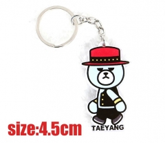 Korean Group Bigbang Star Cartoon TaeYang Pendant Acrylic Anime Keychain