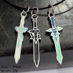 Sword Art Online Cosplay Decoration Pendant Anime Keychain Necklace