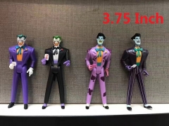 Suicide Squad Joker Cartoon Toys 4 Designs Action Anime Figure Set 3.75 Inch