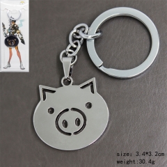 Overwatch Cute Pig New Arrivals Anime Alloy Keychain
