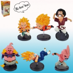 Dragon Ball Z Funny Cartoon Toys Japanese Anime Figure Set Of 6
