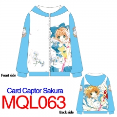 Card Captor Sakura Lovely Girl Print Comfortable Long Sleeve Anime With Hat Hoodie
