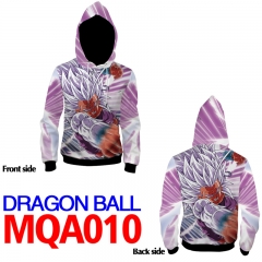 Dragon Ball Z Fashion Warm Print With Hat Long Sleeve Anime Hoodie