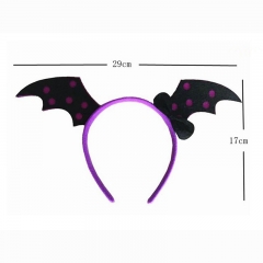 Halloween Bat Wing Violet Hari Hoop Anime Hair Clip