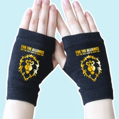 World of Warcraft Golden Lion Black Anime Comfortable Gloves 14*8CM