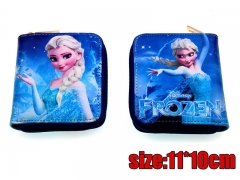 Frozen Movie Elsa PU Leather Cute Anime Cartoon Wallet