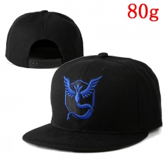 Pokemon Cartoon Blue Logo Cosplay Hat Embroidery Anime Baseball Cap 80g