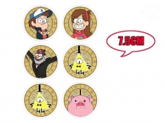 Popular Gravity Falls Anime Cosplay Fancy Pins Set