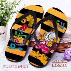 Garfield Cosplay Cartoon Soft Rubber Slippers Anime Flip-flops