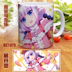 Kobayashi-san Chi no Maid Color Printing Cartoon Ceramic Mug Anime Cup
