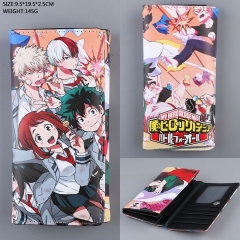 Boku no Hero Academia Cosplay Colorful Folding Purse Anime Long Wallet