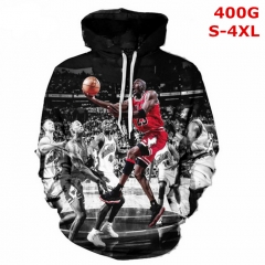 NBA Cosplay Basketball Star Michael Jordan Color Printing Anime Hoodie