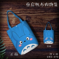 My Neighbor Totoro Japanese Cartoon Canvas Shoulder Bags Anime Shopping Bag