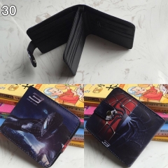 Spider Man Cosplay Colorful Cool Hero Folding Purse Anime Short Wallet