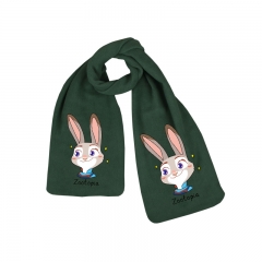 Zootopia Disney Popular Cartoon Cute Green Rabbit Judy Hopps Print Warm Soft Anime Scarf