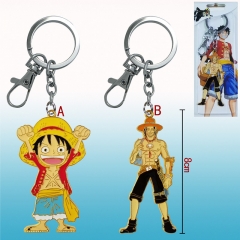 2style One Piece Cartoon Keyring Wholesale Metal Anime Keychain