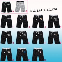 11 Styles 2 Colors Popular Japanese Cartoon One Piece Pants Cotton Comfortable Wholesale Anime Short Pants