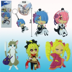 Re: Zero/Re: Life in a Different World from Zero Soft Rubber Anime Keychain