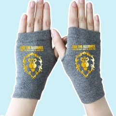 World of Warcraft Golden Lion Gray Anime Comfortable Gloves 14*8CM