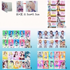 Love Live Frosted Anime Card Sticker (Set)