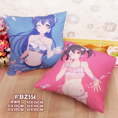 LoveLive Cartoon Soft Wholesale Square Anime Pillow 45*45CM