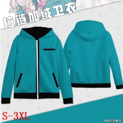 Eromanga Sensei Cartoon Sweatshirts Wholesale Zipper Thick Green Anime Hoodie