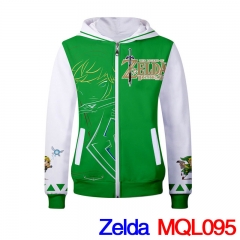 The Legend of Zelda Cosplay For Boys Cool Thick Anime Zipper Hoodie