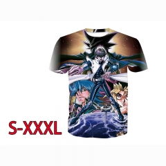 Yu-Gi-Oh Cartoon Printed Wholesale Anime Short Sleeve T Shirt