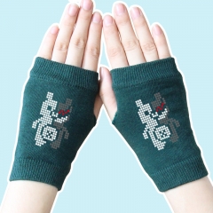 Dangan Ronpa Monokuma Atrovirens Anime Knitted Gloves 14*8CM