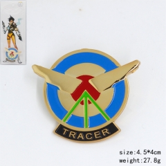 Overwatch Golden Marks Game Cosplay Pin Anime Brooch