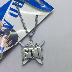 Sword Art Online Cartoon Jewelry Wholesale Silver Anime Necklace