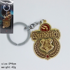 Harry Potter Famouse Magic Movie Cosplay Golden Color Anime Keychain